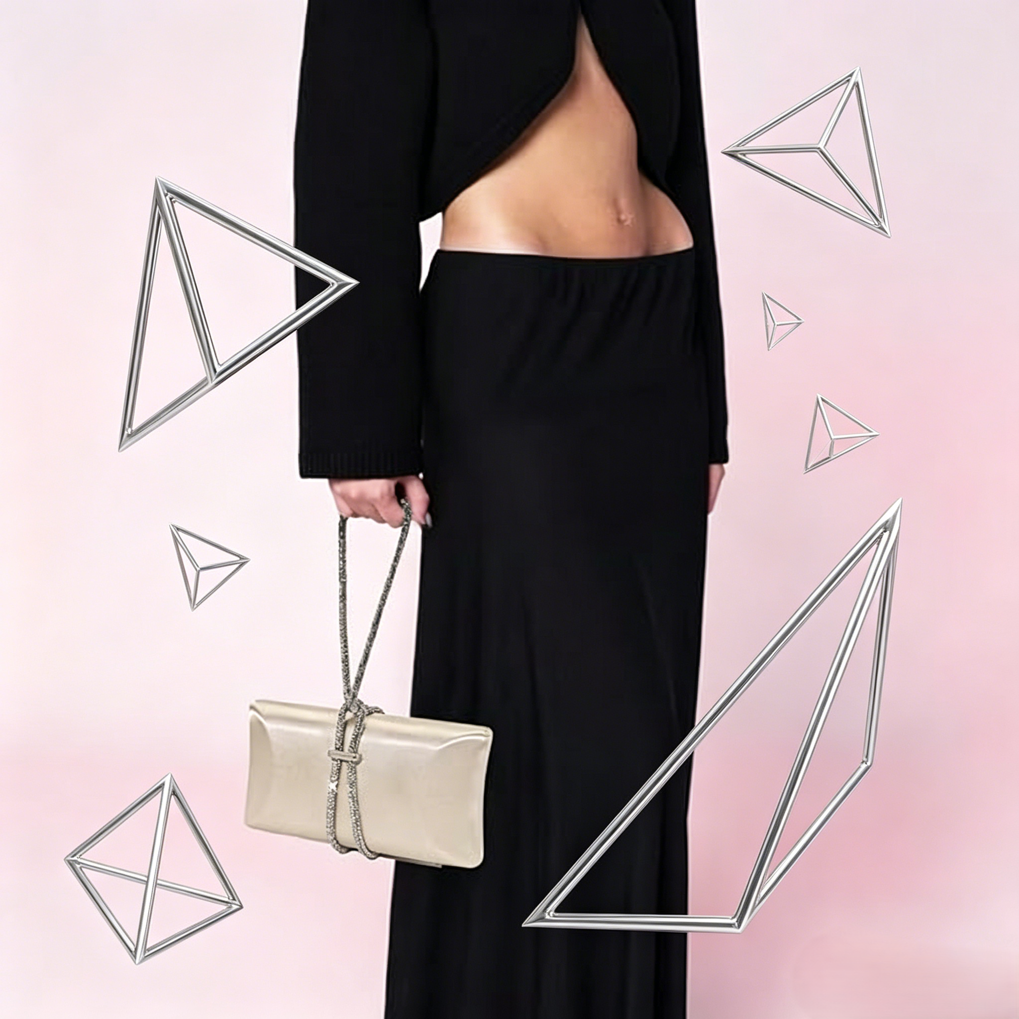Cross Body Bags for Women Formal Evening Bag for Wedding Handbag with Rhinestone Rope Bride Purses Party Prom Bag