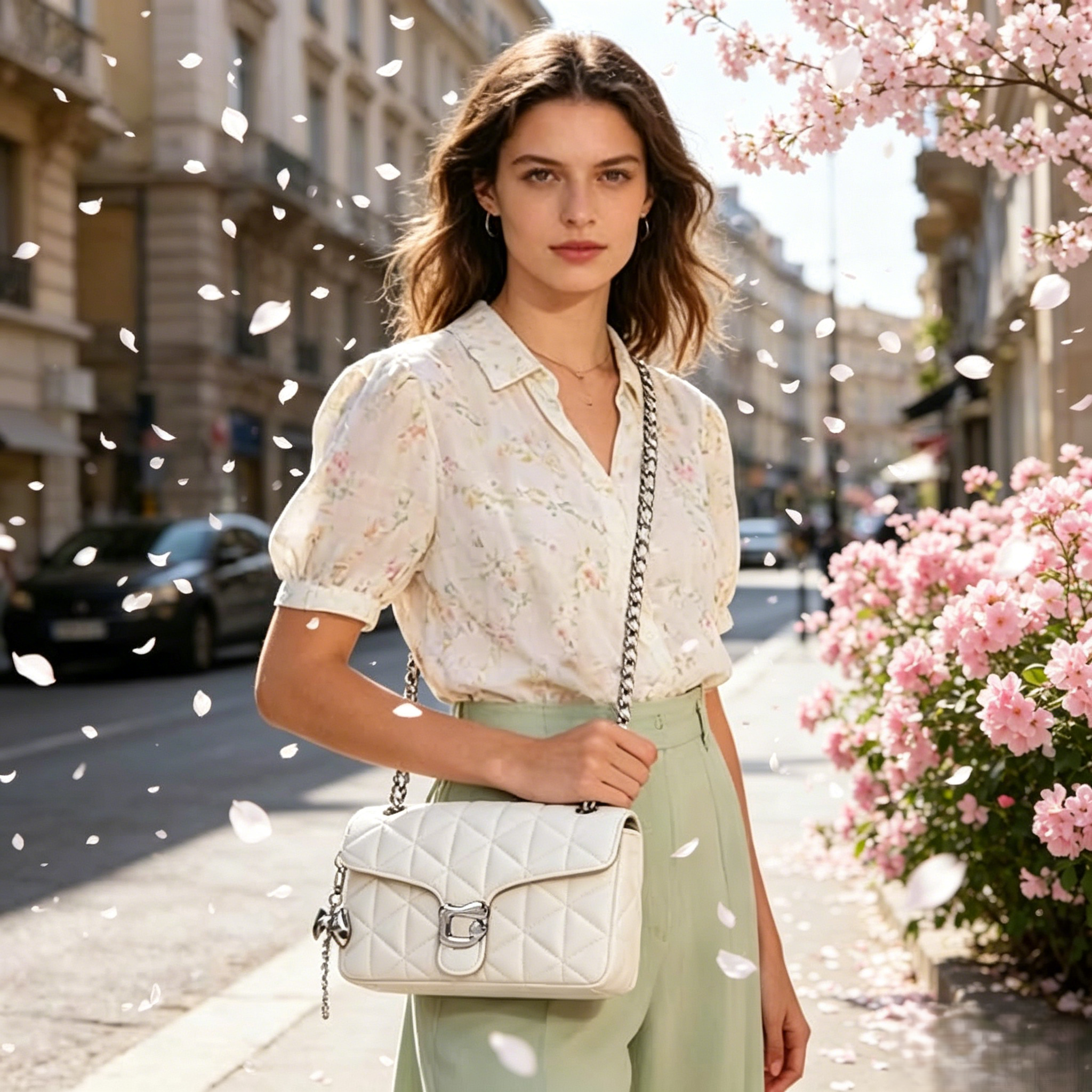 Quilted Crossbody Bags for Women - Small Leather Cross Body Shoulder Handbags Satchel Designer Evening Chain Purses | Cute pendant charm, Quilted PU leather, Great value, Large roomy capacity, Multi-compartments, Adjustable strap