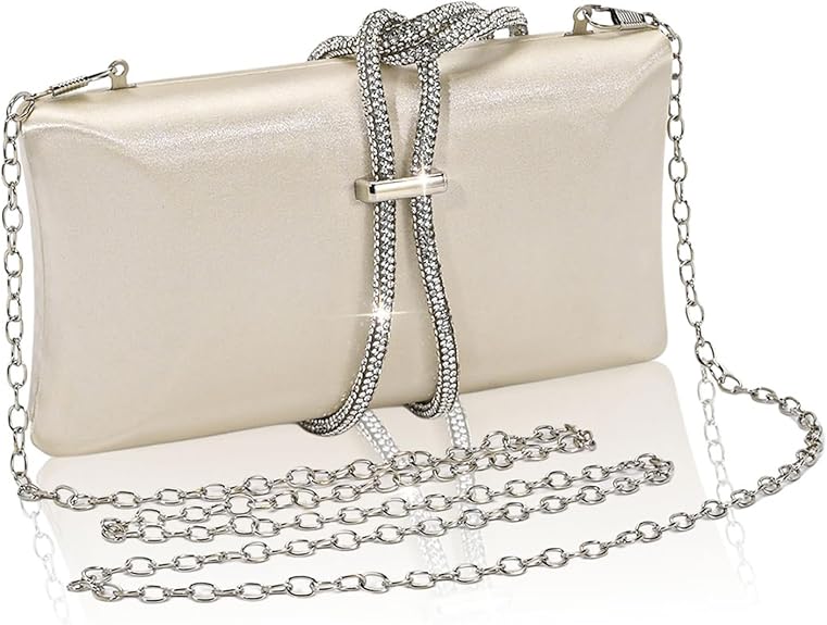 Cross Body Bags for Women Formal Evening Bag for Wedding Handbag with Rhinestone Rope Bride Purses Party Prom Bag