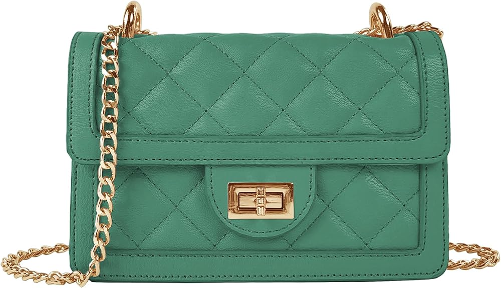 Small Quilted Crossbody Bag, Trendy Designer Mini Shoulder Bag, Phone Wallet Purse for Women