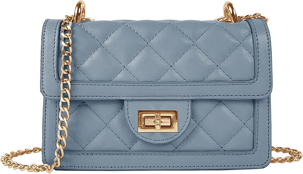 Small Quilted Crossbody Bag, Trendy Designer Mini Shoulder Bag, Phone Wallet Purse for Women