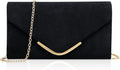 Cross Body Bags for Women, Trendy Vegan Leather Envelope Evening Bags w/Chain, Wedding Cocktail Party Formal Handbags