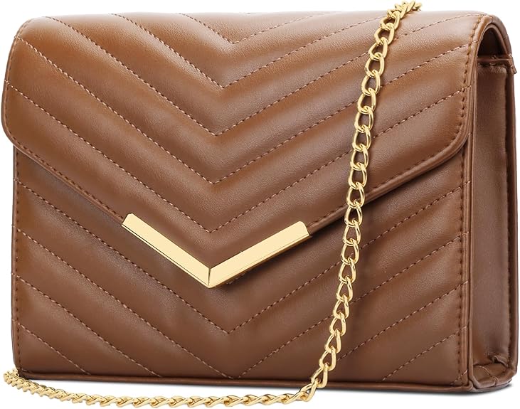 Women Formal Vegan Leather Evening Envelope Clutch Purses and Cross Body Bags for Party Wedding Prom Bridal