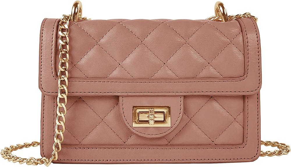 Small Quilted Crossbody Bag, Trendy Designer Mini Shoulder Bag, Phone Wallet Purse for Women