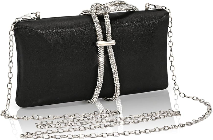 Cross Body Bags for Women Formal Evening Bag for Wedding Handbag with Rhinestone Rope Bride Purses Party Prom Bag
