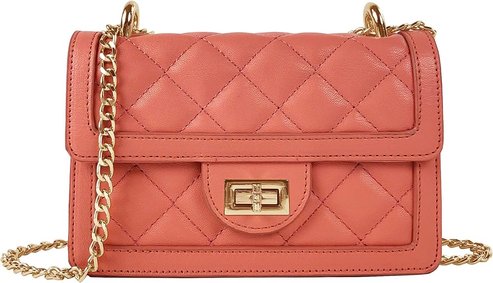 Small Quilted Crossbody Bag, Trendy Designer Mini Shoulder Bag, Phone Wallet Purse for Women