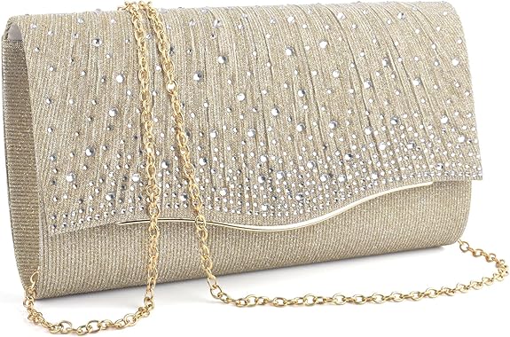 Cross Body Bagsfor Women, Formal Evening Bags Suede Shoulder Envelope Party Handbags Wedding Cocktail Prom Clutches